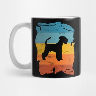 Miniature Schnauzer Distressed Vintage Retro Silhouette Mug